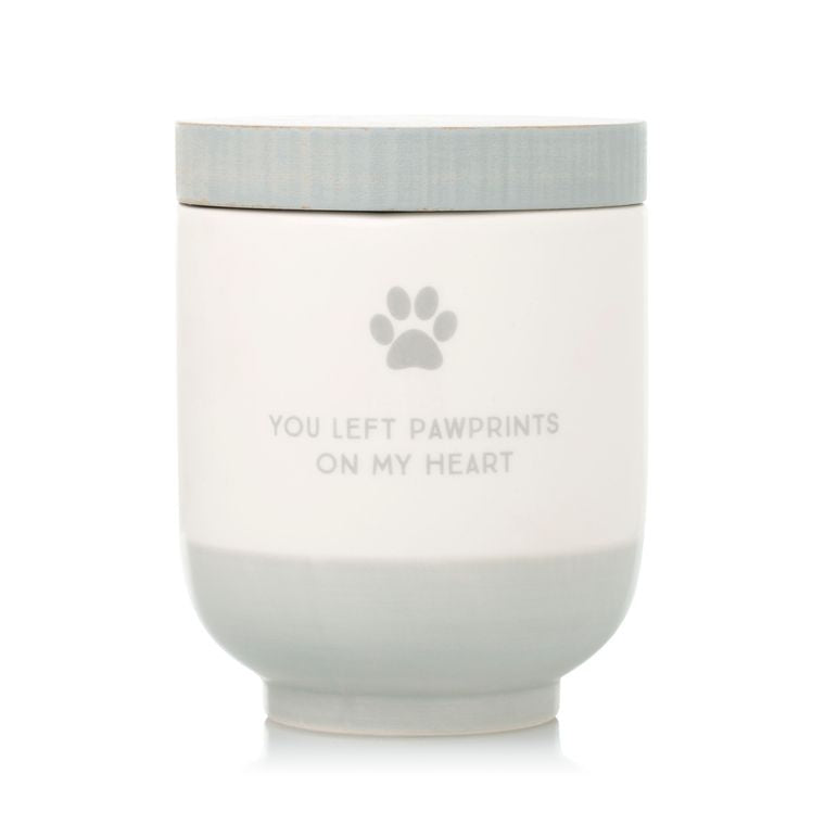 Gray Ceramic Pet Memorial Urn