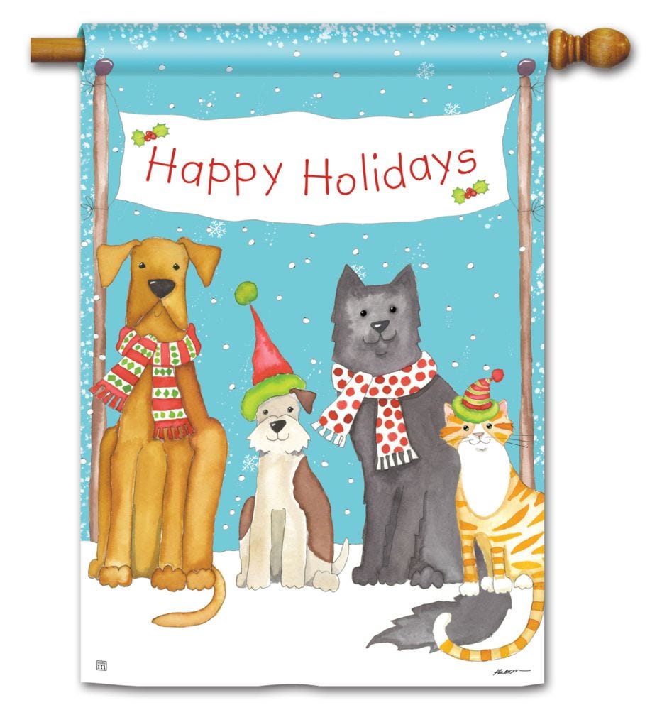 Pet Holiday Flag