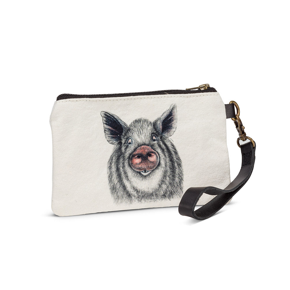 OSKAR PIG ZIP WALLET