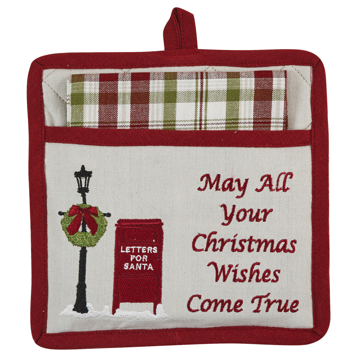 SANTAS MAILBOX POCKET POTHOLDER SET