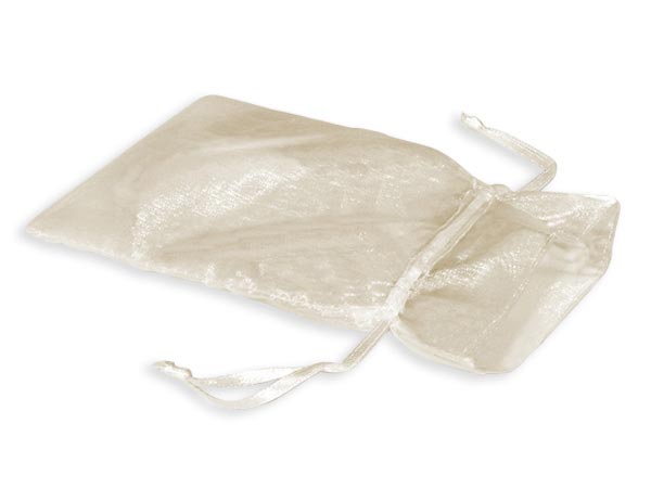 IVORY Pac 10 3X4 Organza Bags