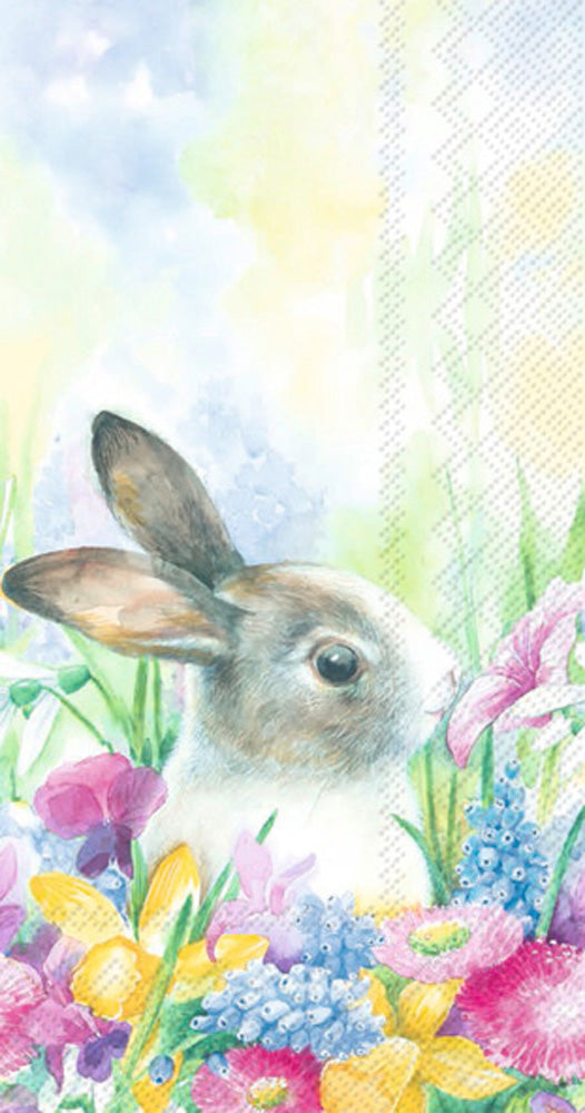 Ruby Rabbit in the Meadow Paper Guest Towels