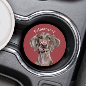 Weimaraner Car Coaster