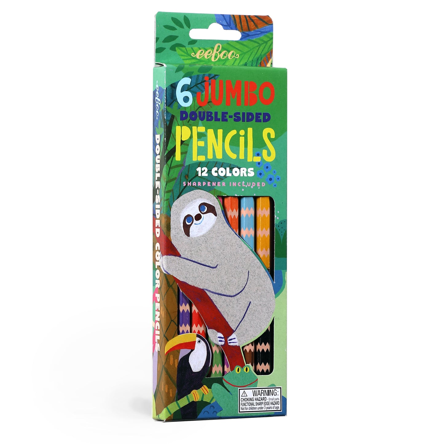 Sloth 6 Jumbo Double Sided Pencils