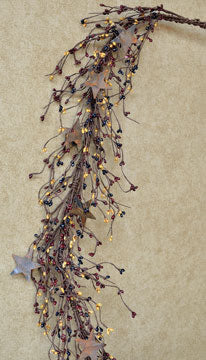 COLONIAL Mix & Star Garland 40"