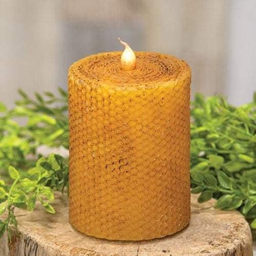 3X4 Wrapped Honeycomb Led Pillar