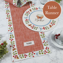 Autumn in Nature Table Runner 72"