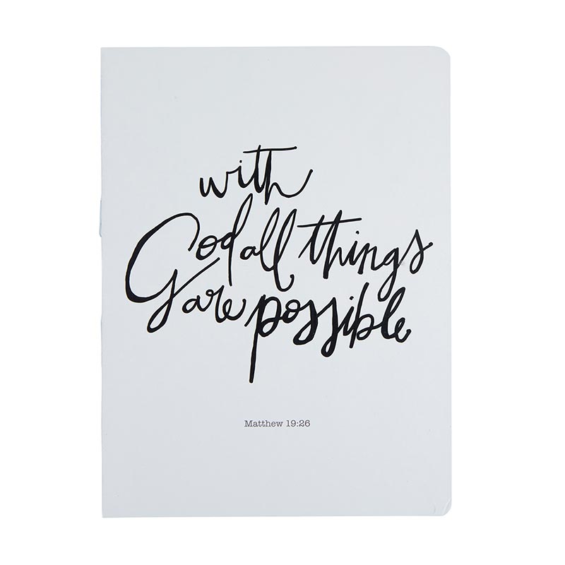 With God All Things Are Possible Journal