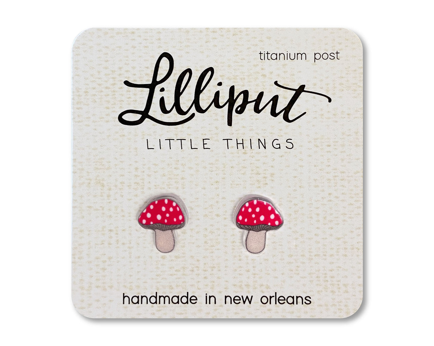 MUSHROOM EARRINGS