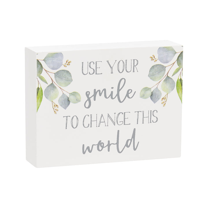 Change the World Block Sign