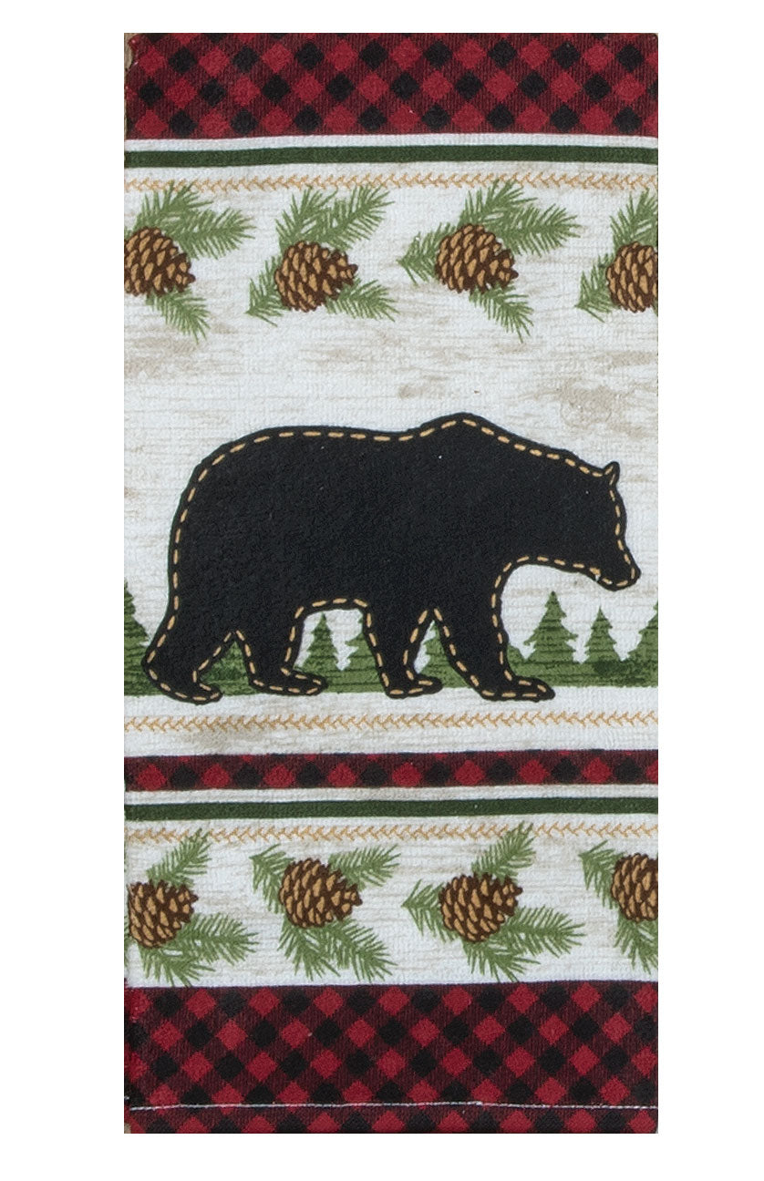 Woodland Bear Terry Towel