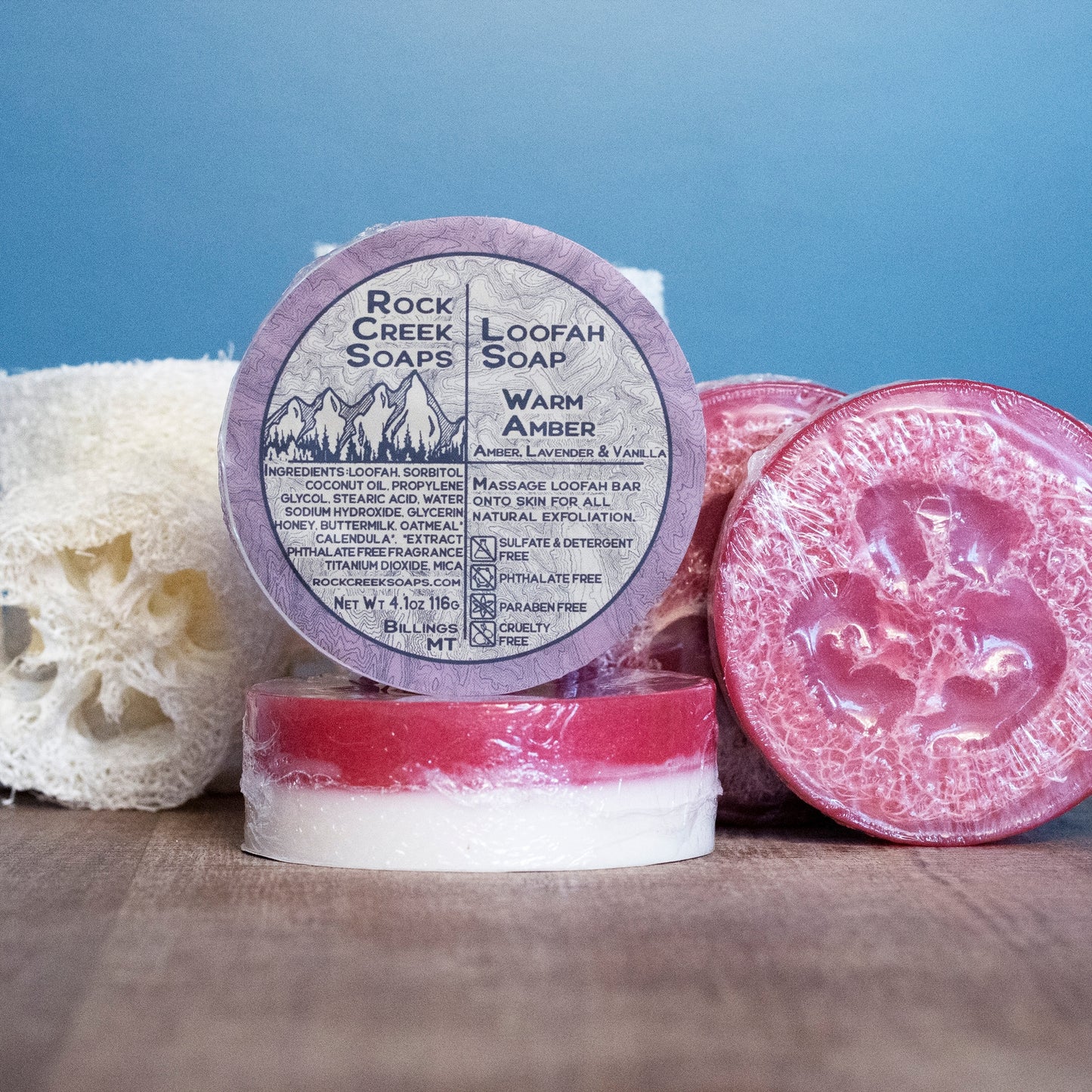 Warm Amber Loofah Soap