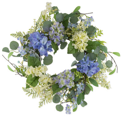 BLUE HYDRANGEA WREATH