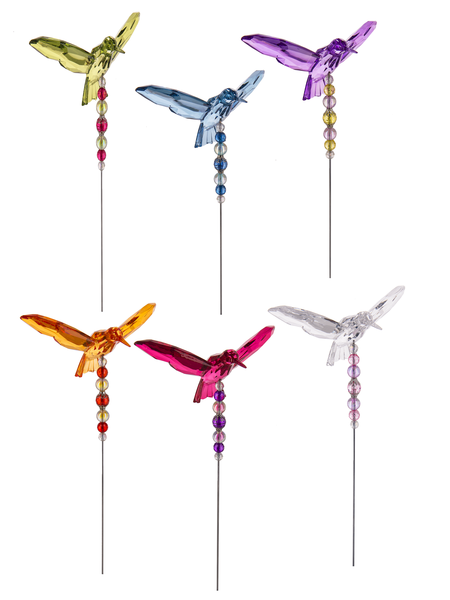 Hummingbird Garden Stake