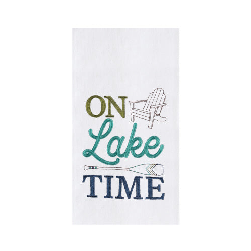 On Lake Time FLOUR SACK TOWEL