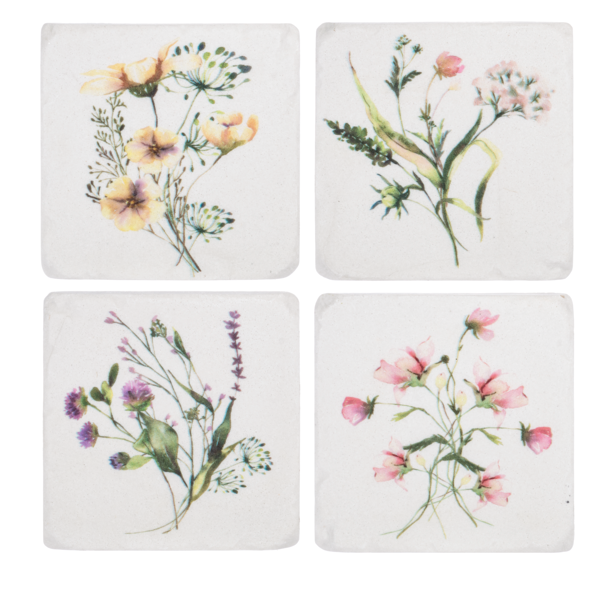 WILDFLOWER COASTER SET