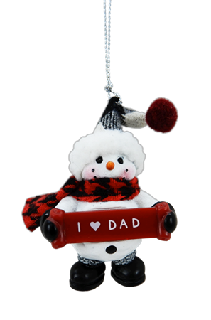 Dad Snowman Ornament