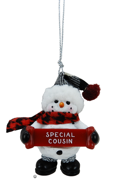 Cousin Snowman Ornament