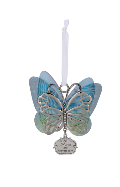 NURSES Butterfly Ornament