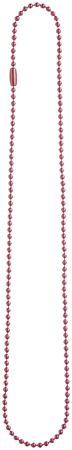 PINK BALL CHAIN NECKLACE 18INCHES