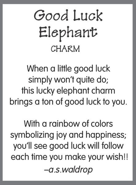 LUCKY ELEPHANT POCKET CHARM