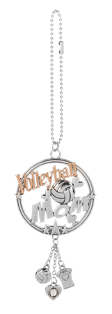 Volleyball Mom Car Charm