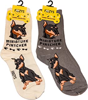 Grey Min Pin Socks