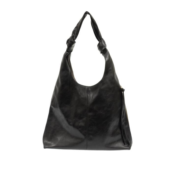 Black Addie Knot Handle Hobo