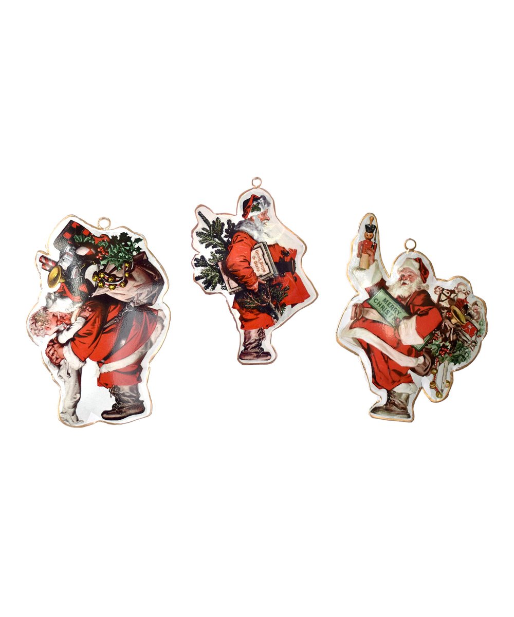 Metal Santa Ornament