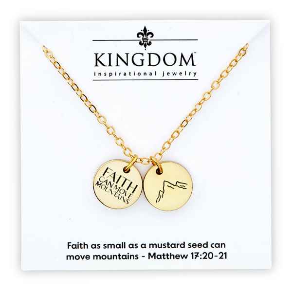 Mountain Double Coin Necklace