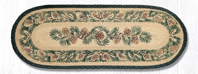 13X36 Pinecone Jute Runner