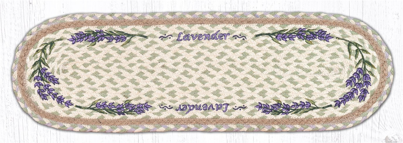 Lavender 27 X 8.25 Jute Oval