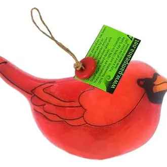 Glass Cardinal Ornament - Suncatcher