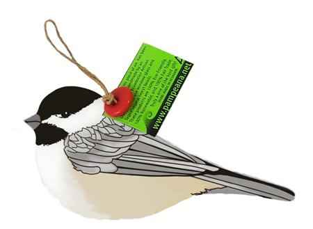 Glass Chickadee Ornament - Suncatcher
