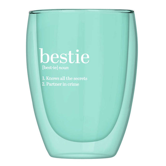 Bestie Double Wall Stemless Glass