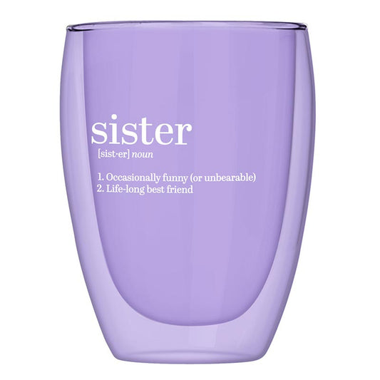 Sister Double Wall Stemless Glass