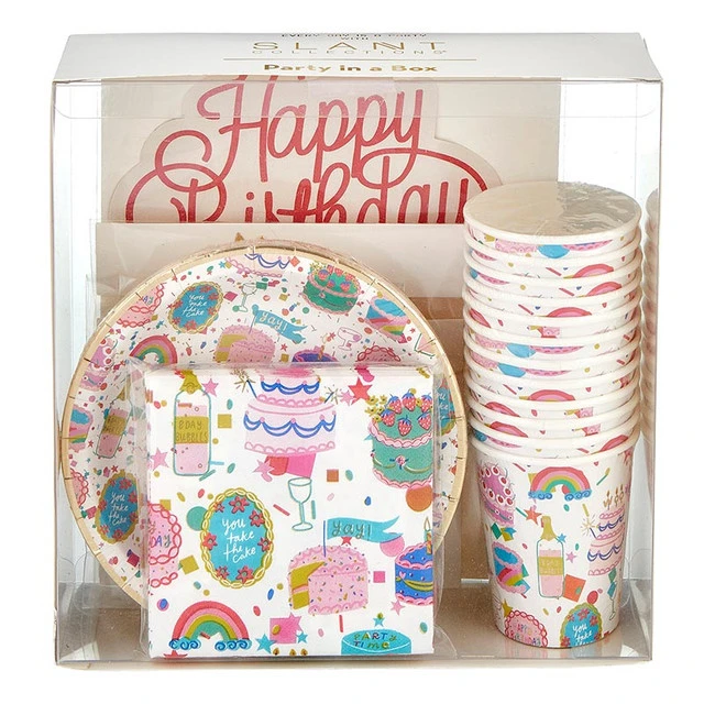 Party in a Box - Colorful Birthday Cake