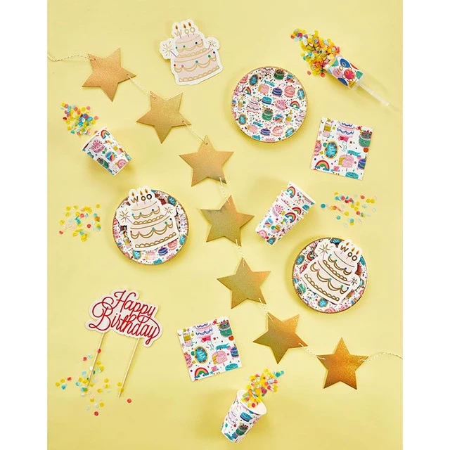 Party in a Box - Colorful Birthday Cake