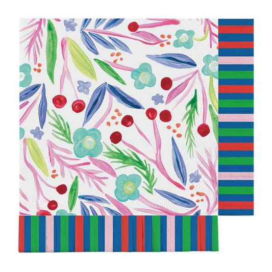 BRIGHT FOLIAGE 16CT Cocktail Napkin