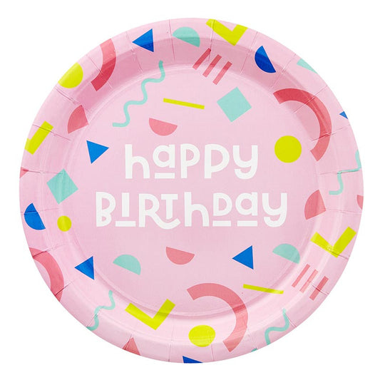Birthday 9" Papers Plates Set of 12