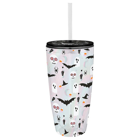 22OZ Halloween TUMBLER WITH STRAW