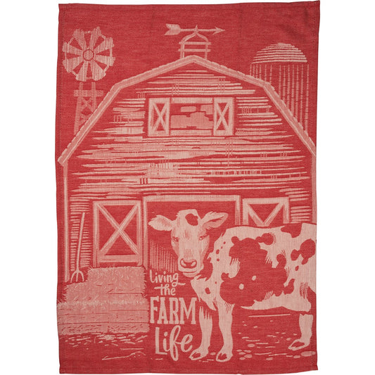 Farm Life Jacquard Towel
