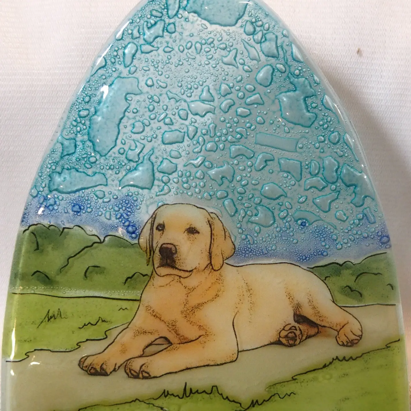 Yellow Lab Glass Nightlight