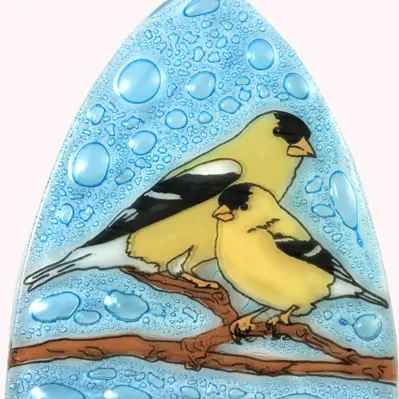Goldfinch Glass Nightlight