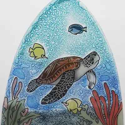 Sea Turtle Glass Nightlight
