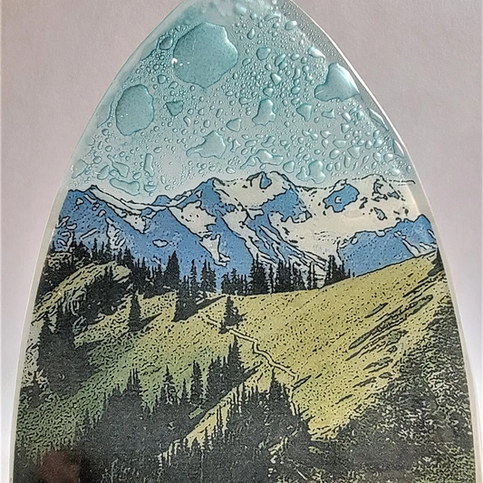 Mountain Ridge Glass Nightlight
