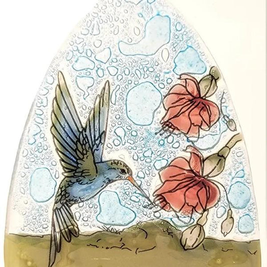 Hummingbird Glass Nightlight