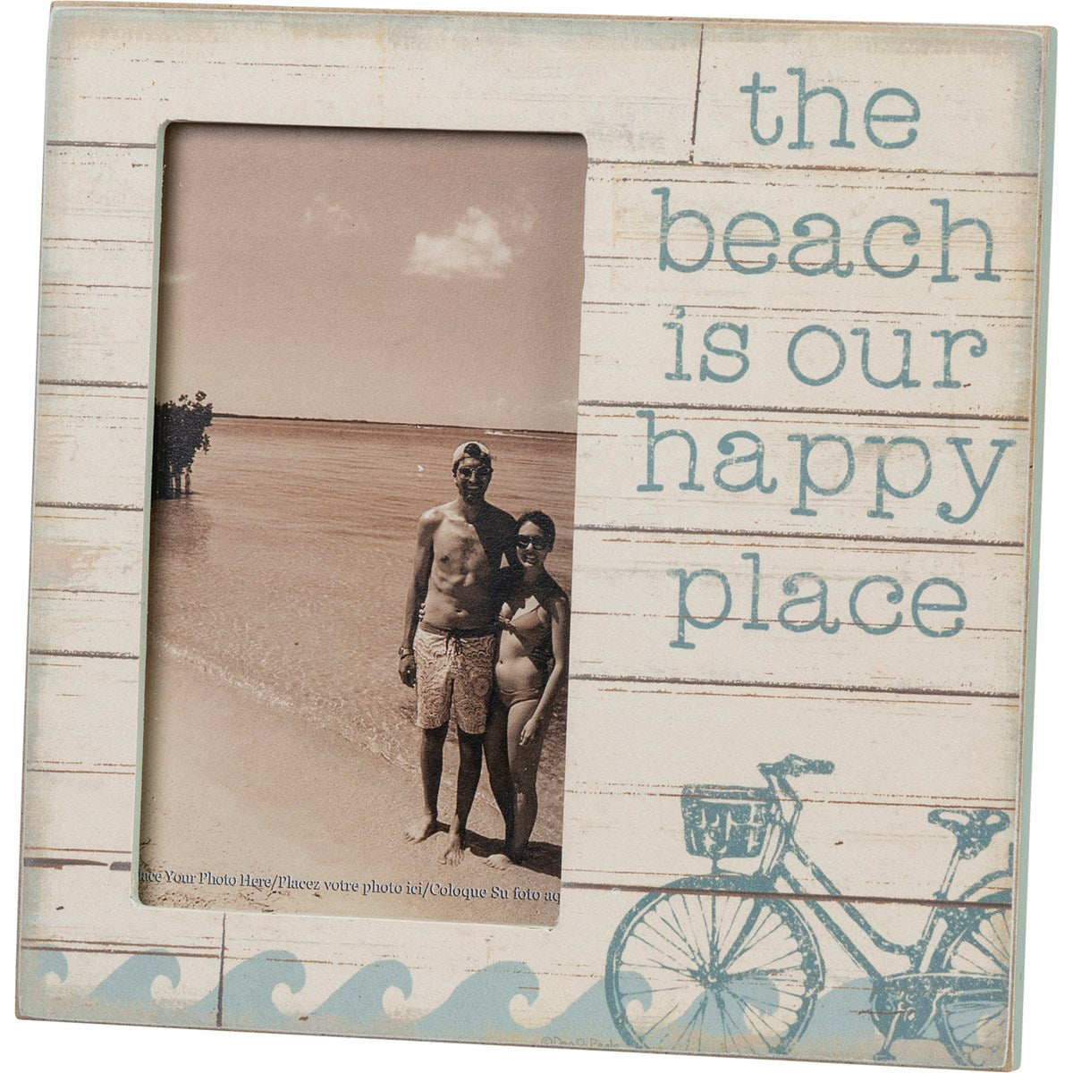 The Beach Is Our Happy Place Frame