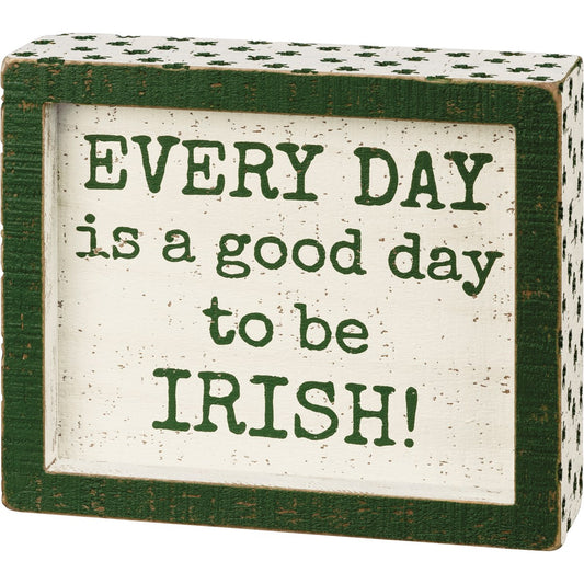 Be Irish Inset Box Sign