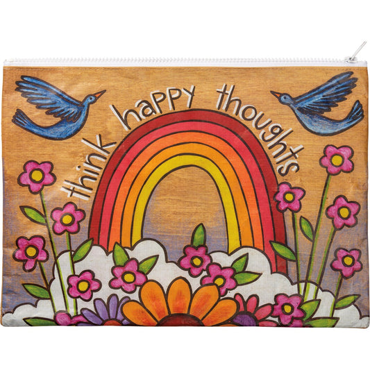 Happy Thoughts Zipper Folder